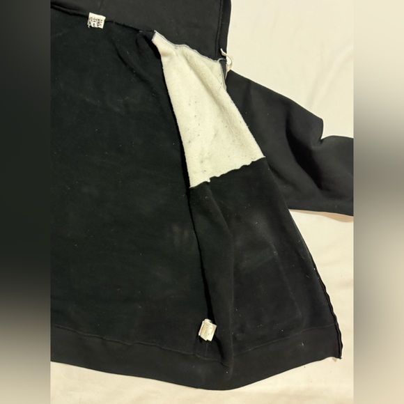 VTG A Bathing Ape BAPE Digital Print Y2K Stars Nigo Parka Zip Hoodie RARE BLACK - Picture 11 of 16